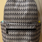 backpack white and black wolf